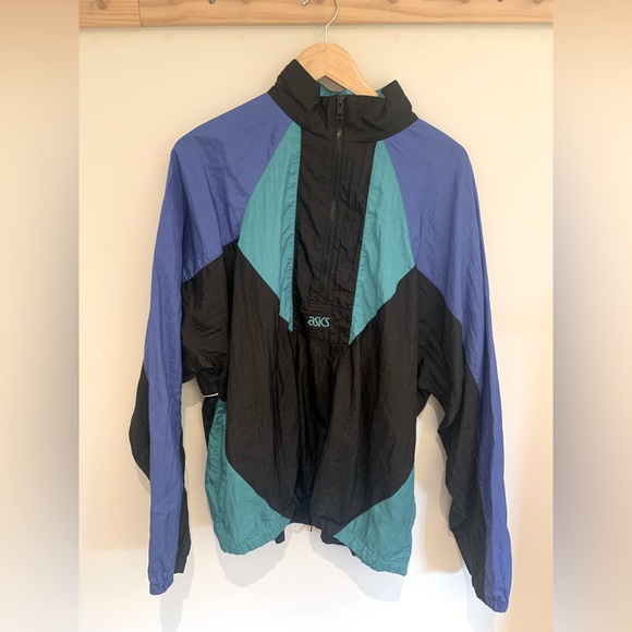 Retro 80s/90s ASICS Windbreaker Jacket - Picture 1 of 7